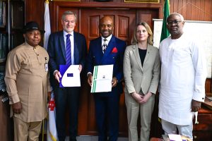 Ambassador Mignot, Minister Udeh and other negotiating team members