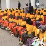 Cross section of the freed victims at Kaduna Government House on Thursday, February 5, 2026