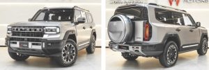 Front and rear views of Jetour G700 high-performance, full-size luxury plug-in hybrid SUV