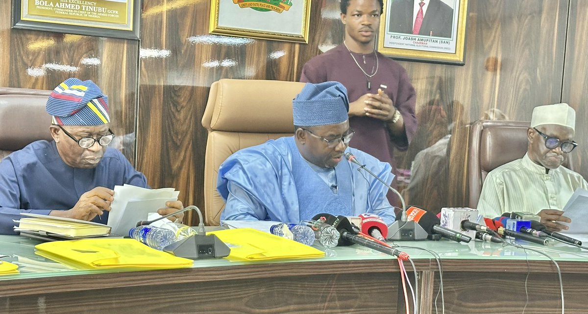 INEC Chairman Prof Joash O. Amupitan
