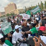Peter Obi at Abuja Electoral Act protest