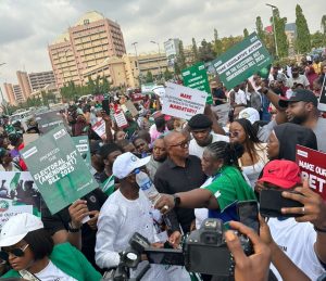 Peter Obi at Abuja Electoral Act protest