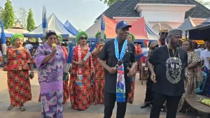 R-L: High Chief Dr. Jerry Patrick Onuokaibe, Dr. Martins Chukwunweike and Mrs. Peace Patrick.