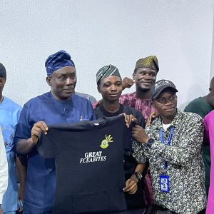 Hon. Elemide with Ogun student leaders