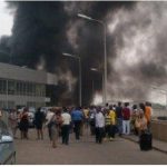 Fire outbreak at the Murtala Muhammed International Airport, Lagos
