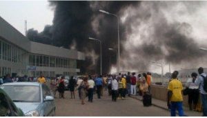 Fire outbreak at the Murtala Muhammed International Airport, Lagos