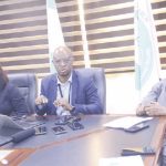 L-R- Chukwu; Onwuamah and DG, Prof. Oladapo Obafunwa at the event.