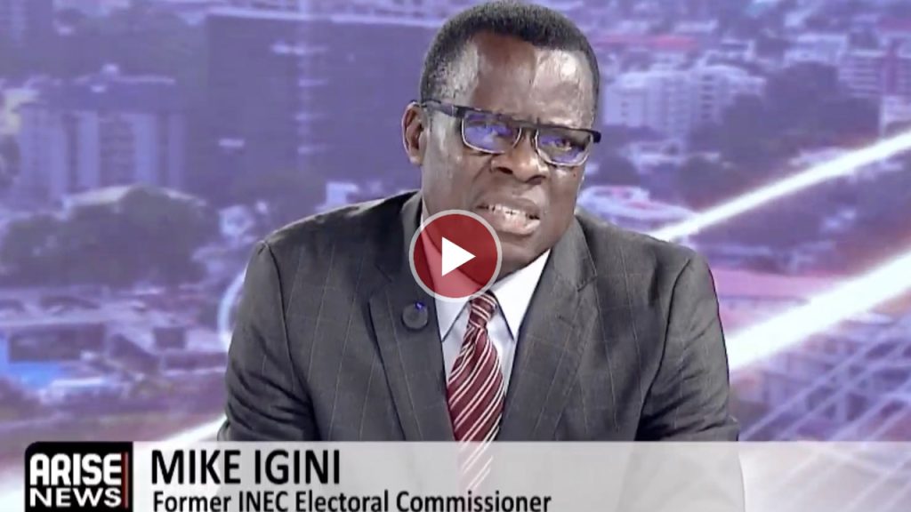 Mike Igini, former Resident Electoral Commissioner of th