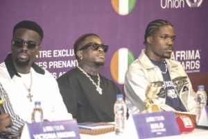 Milo, Didi B and Axel Merryl at the event
