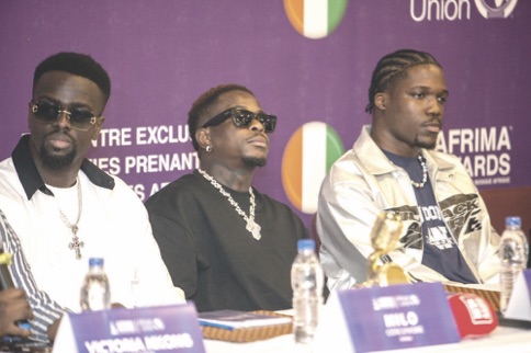 Milo, Didi B and Axel Merryl at the event