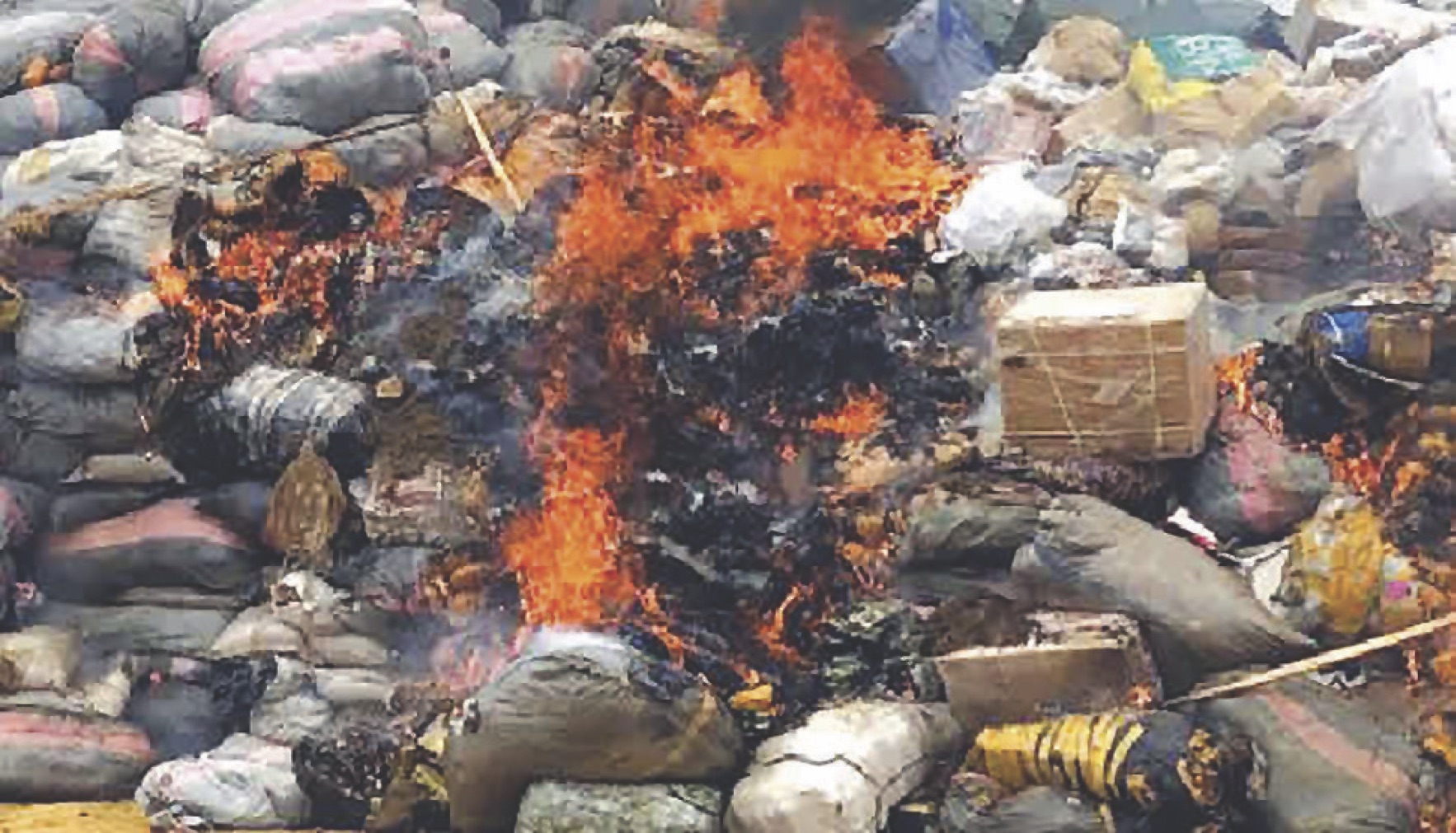 NDLEA destroying illicit drugs