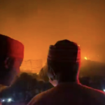 Kano Governor Yusuf at scene of Singer Market fire incident