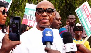 Rotimi Amaechi joins protest