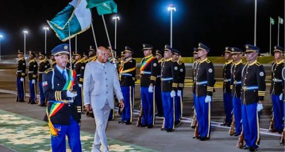 Kashim Shettima arrives Ethiopia ahead of AU summit