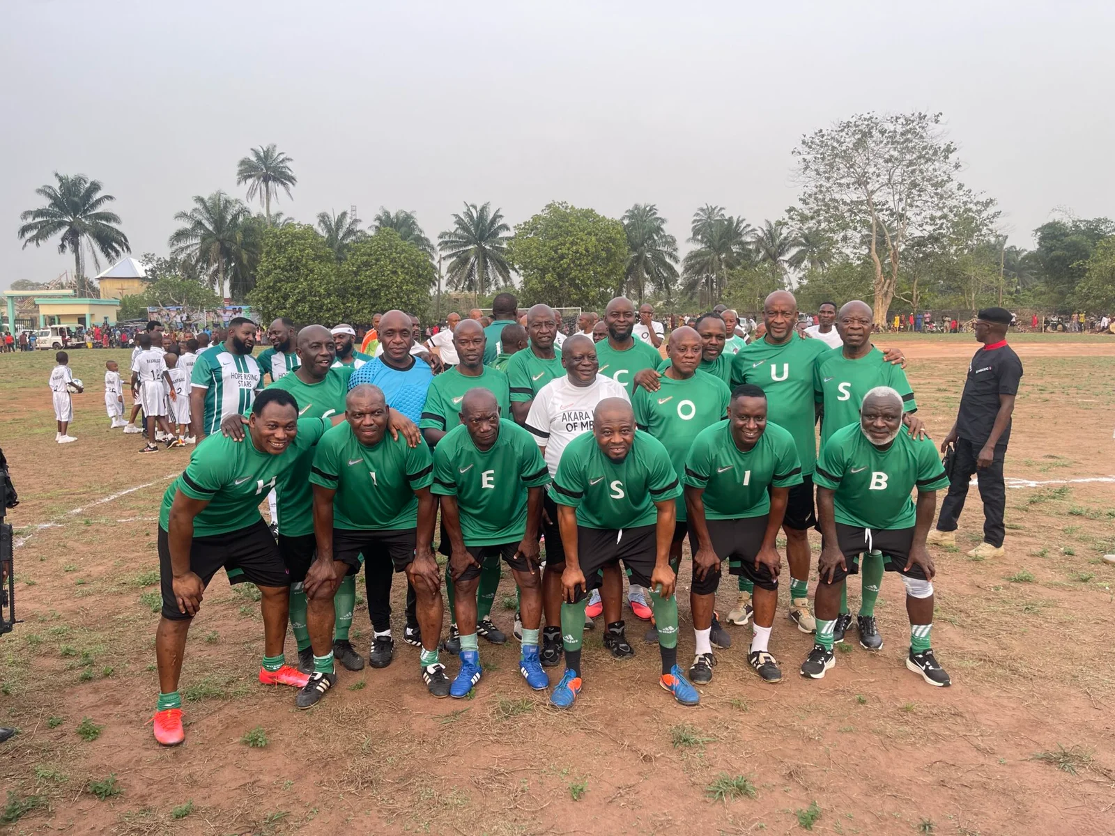 Super Eagles legends beat Hope Rising Stars in novelty match