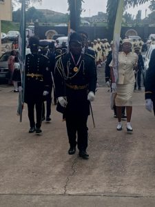 Members of St John International and Ladies Auxiliary during the march