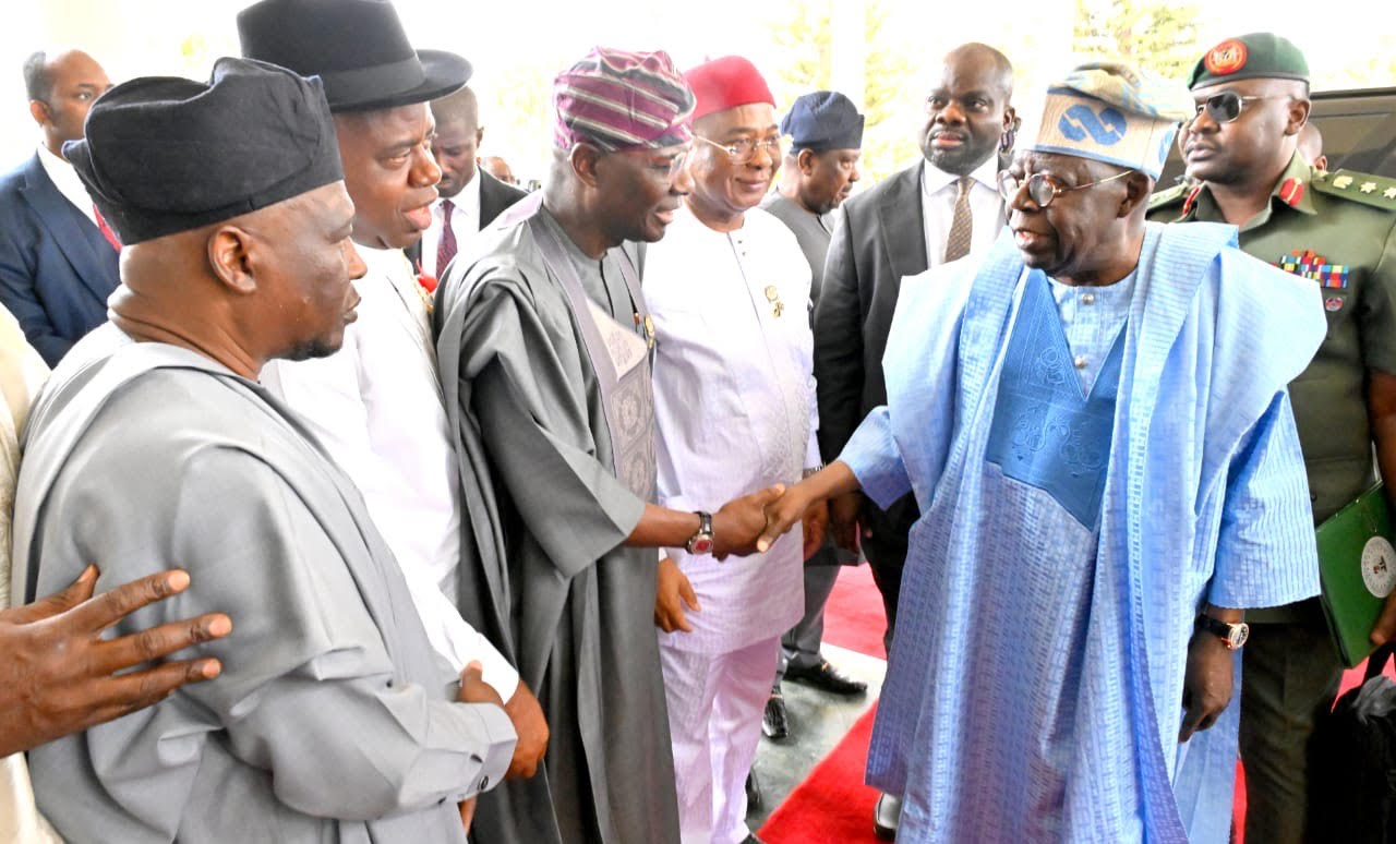 Tinubu vows to crush terrorism, banditry at NEC confab: ‘We will win with determination’