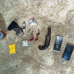 Seized guns and phones by Oyo state police