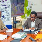 Prof Charles Anosike DG/CEO NiMet (R) and Dr. Danjuma Ismaila Rector NCAT (L)