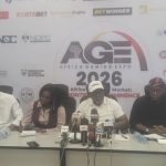 • Members, organizing committee, addressing the press at the 2026 Africa Gaming Expo in Lagos.