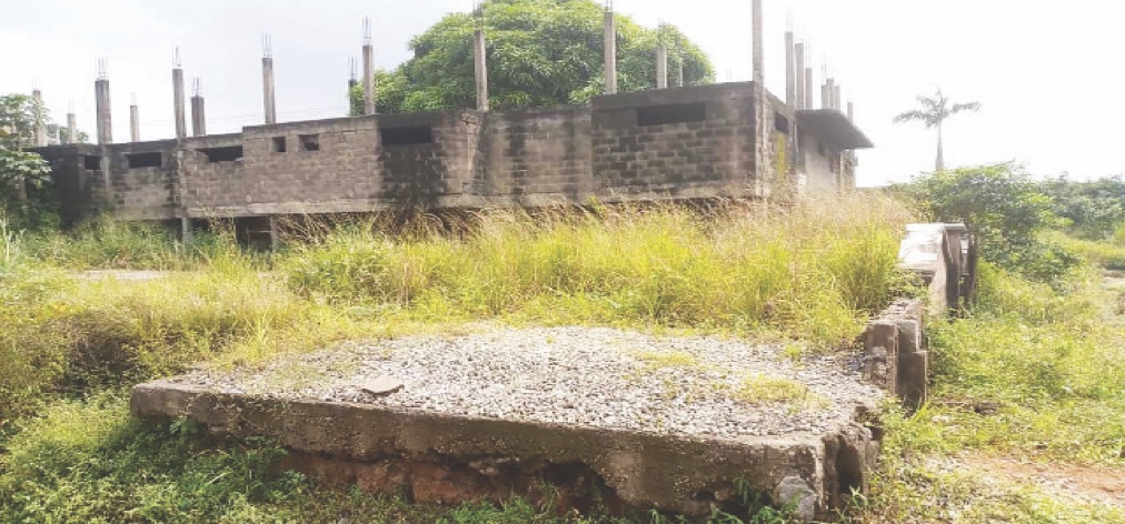 •Abandoned building in Lagos