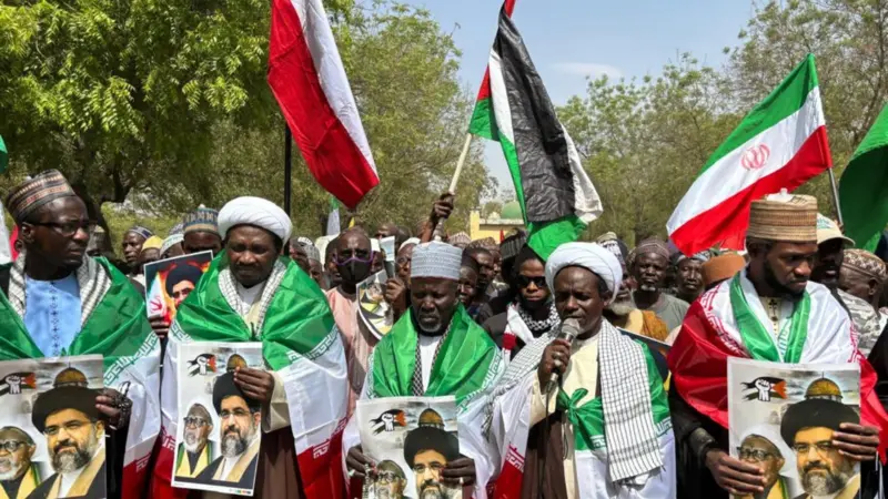 Shiite Muslims in Kano protest US–Israeli attack on Iran