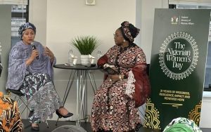 UN Deputy Secretary-General Amina Mohammed and Minister of Women Affairs and Social Development, Imaan Sulaiman-Ibrahim, during the Nigerian Women’s Day event organized by the Federal Ministry of Women Affairs on the sidelines of the UN CSW70 in New York
