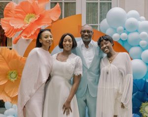 Femi Otedola and his daughters