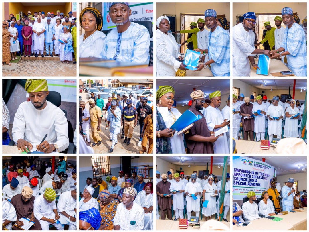 Hon. Lukmon Abiodun Agbaje inaugurates cabinet in Ayobo-Ipaja LCDA of Lagos