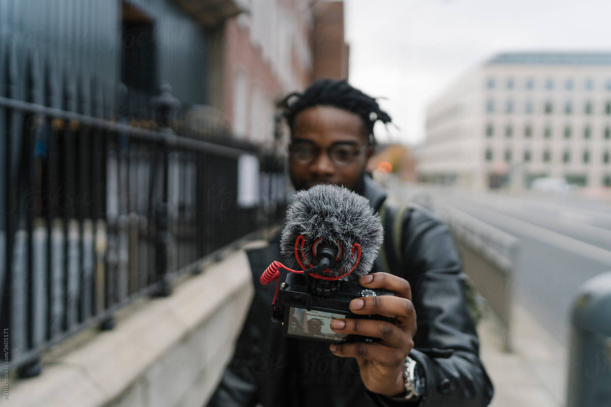Content Creator Recording A Video