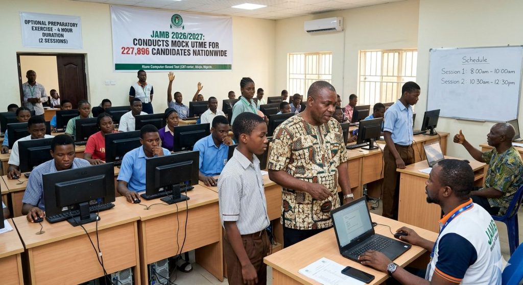 JAMB mock UTME chaos as glitch halts 2026 exam