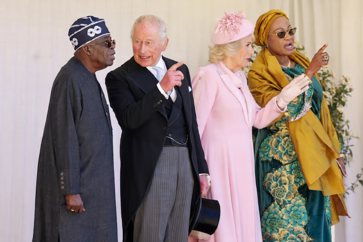 •L-R- President Bola Tinubu, King Charle, Queen Camilla and Senator Oluremi Tinubu in Windsor, England during Tinubu’s state visit to the UK.