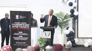 Baba-Ahmed speaking at the event