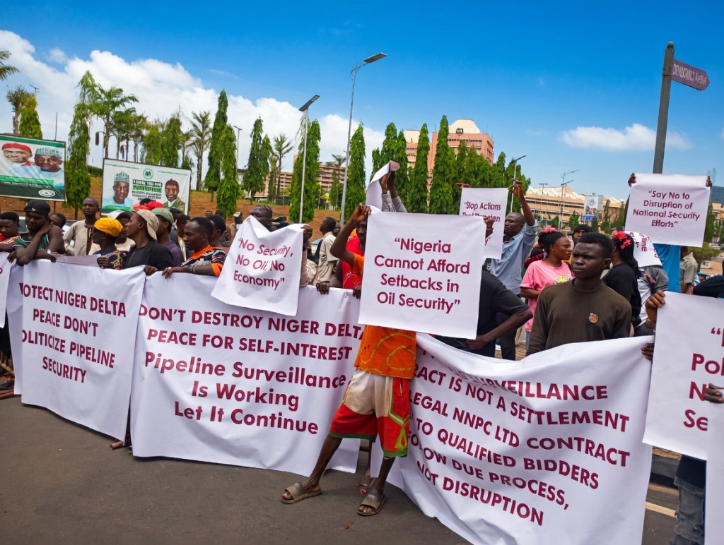 Protesters storm NASS, oppose calls to decentralise Tantita pipeline surveillance deal