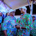 Delta State Governor Sheriff Oborevwori (left) at the APC’s National Elective Convention