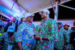 Delta State Governor Sheriff Oborevwori (left) at the APC’s National Elective Convention
