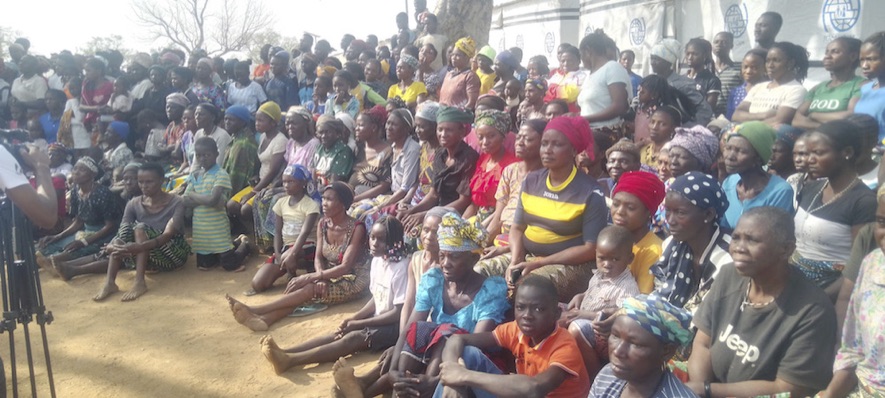 Displaced women in Benue IDP camp