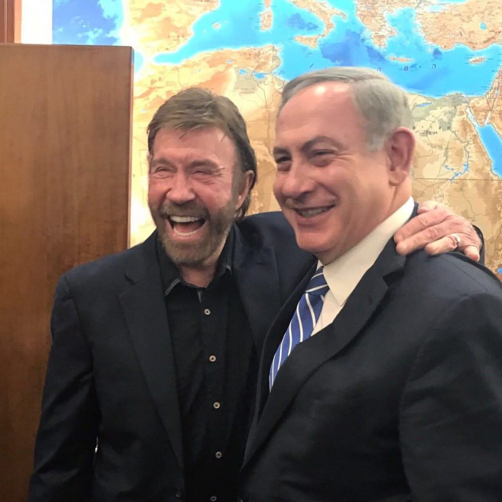Chuck Norris and Benjamin Netanyahu
