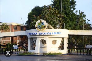 The main entrance/gate of Igbinedion Education Centre