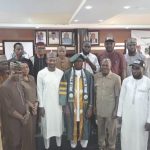 Okechukwu (middle), management of FCET and NANCES officials
