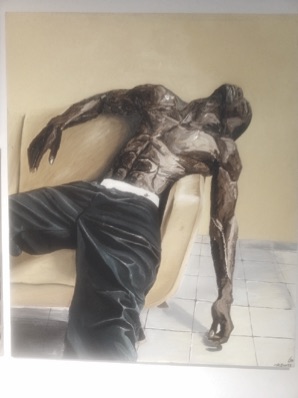 One of the artworks at the art fair