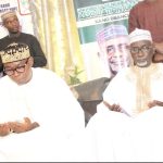 Prince Adewole Adebayo commiserates with Mallam Ibrahim Shekarau over loss of his senior brother in Kano, weekend.