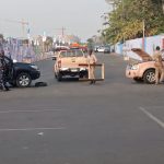 Security checkpoint at Eagle Square in Abuja, Nigeria, ahead of the All Progressives Congress (APC) National Convention on Friday, March 27, 2026