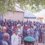 Residents of Dadin Kowa during governor’s visit