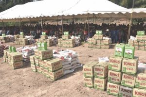 Some of the items distributed during the outreach