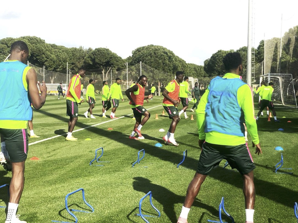 Super Eagles in training.