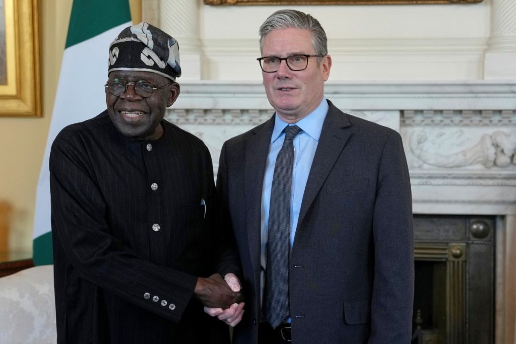 Bola Tinubu and Keir Starmer