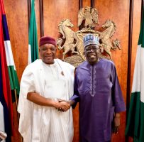 Senator Orji Uzor Kalu and President Bola Ahmed Tinubu