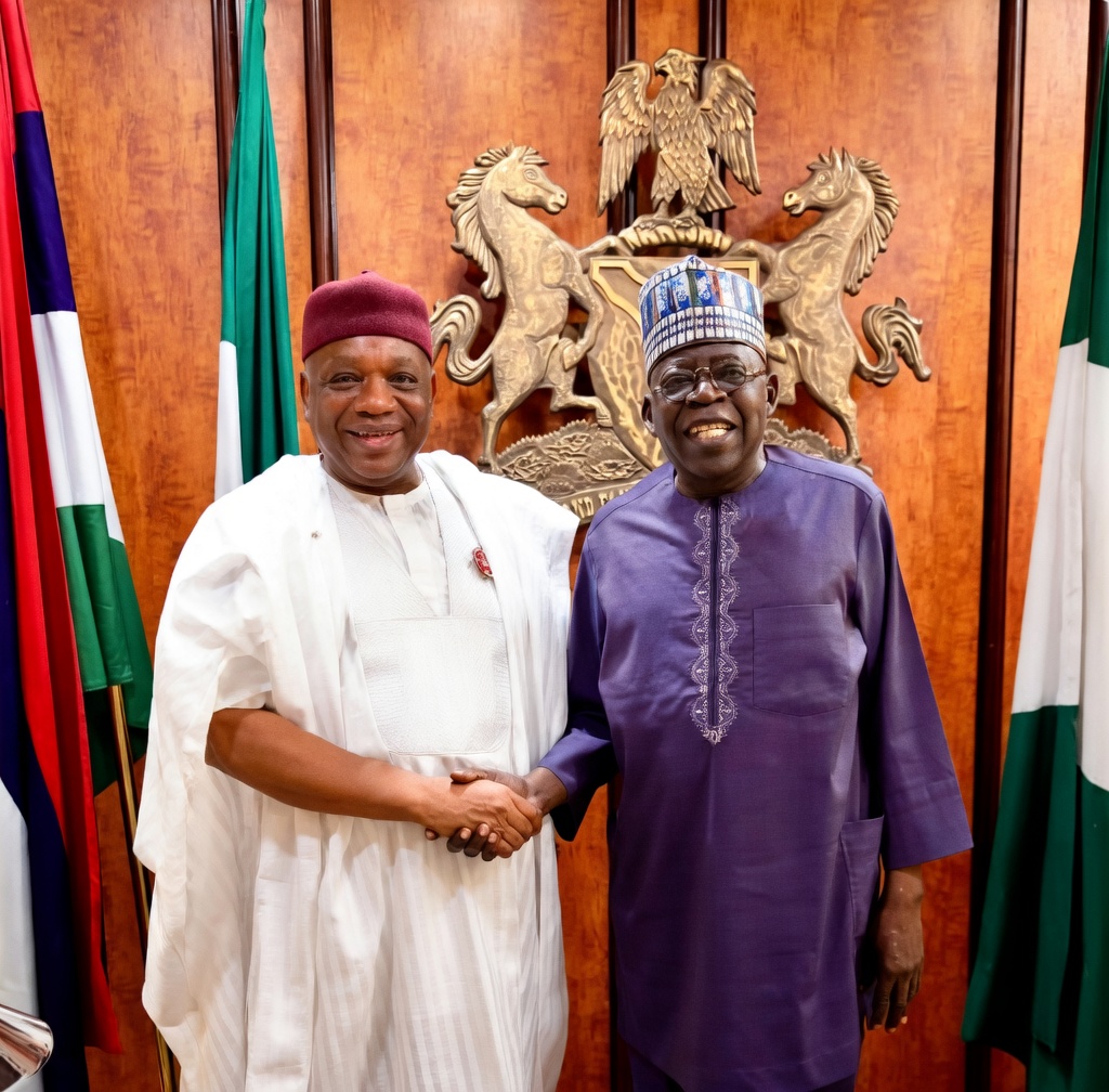 Senator Orji Uzor Kalu and President Bola Ahmed Tinubu