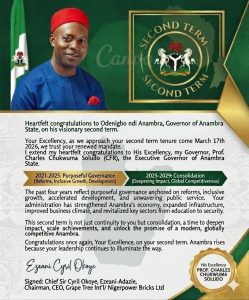 Anambra Governor Chukwuma Soludo